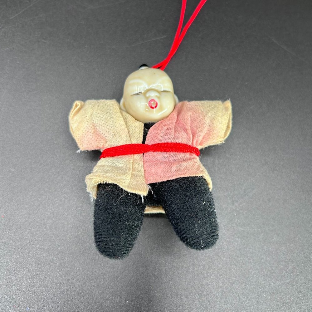 Vintage Department 56 Porcelain Child Christmas Ornament Made in Taiwan